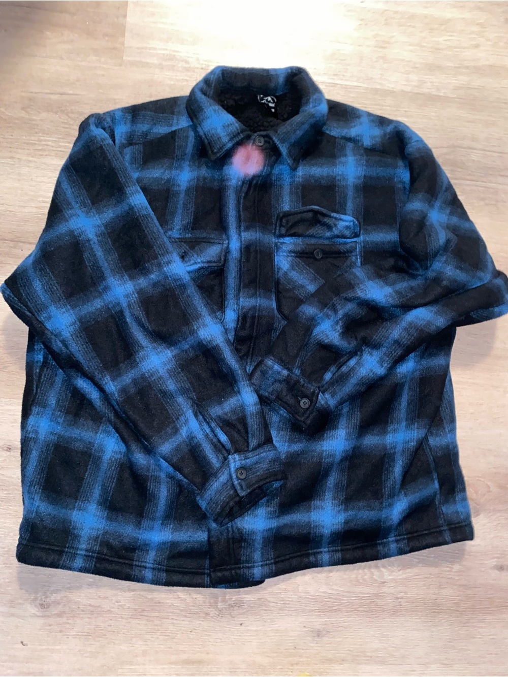 Blue & Black Plaid Jacket